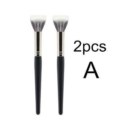 Stippling Highlight Brush Blush Fa nyél Gyapjú haj Multifunkcionális korrektor maszk alapozó smink ecsetek szépségápolási eszköz