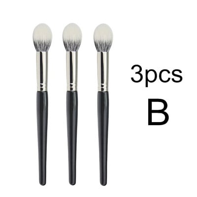Stippling Highlight Brush Blush Fa nyél Gyapjú haj Multifunkcionális korrektor maszk alapozó smink ecsetek szépségápolási eszköz