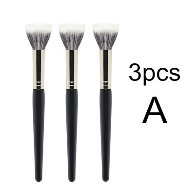 Stippling Highlight Brush Blush Fa nyél Gyapjú haj Multifunkcionális korrektor maszk alapozó smink ecsetek szépségápolási eszköz