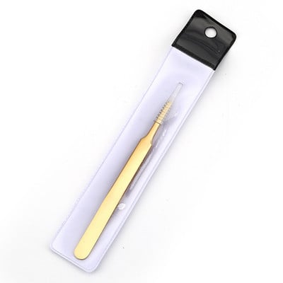 Pensetă pentru extensii pentru gene Pensetă pentru gene superhard din oțel inoxidabil Pensetă antistatică de înaltă precizie Instrument de extensie a genelor