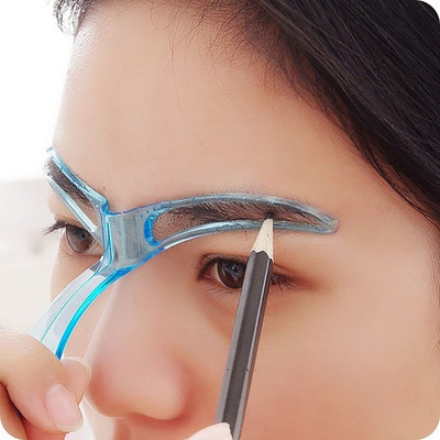 Πρότυπο φρυδιών Στένσιλ για μακιγιάζ ματιών Καλλωπισμός Shaping Helper Eyes DIY Beauty Makeup Tool Επαναχρησιμοποιήσιμο Πρότυπο οδηγού σχεδίασης φρυδιών