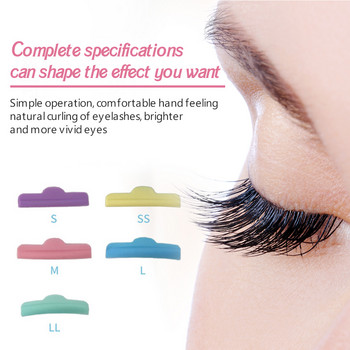 8 Pairs Eyelash Pad Silicone Eyelashes Perming Curler Reusable Lash Lift Shield Pads για τέλεια ανύψωση βλεφαρίδων που διαρκεί