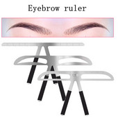 DIY Sprâncene Riglă Shaper Sprâncene Machiaj Ajutor Echilibrare Stencil Măsură Machiaj Tatuaj Riglă Șablon fierbinte Nou Make Up Sturd Tools