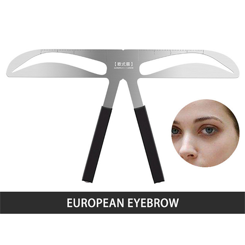 DIY Sprâncene Riglă Shaper Sprâncene Machiaj Ajutor Echilibrare Stencil Măsură Machiaj Tatuaj Riglă Șablon fierbinte Nou Make Up Sturd Tools