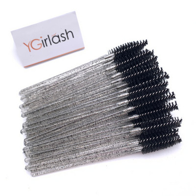YGirlash Eyebrow Mascara Wand Eyelash Spoolie Perie 50 buc/set Comerț cu ridicata de unică folosință Lash Wands Perie pentru extensie de gene