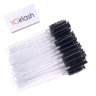 YGirlash Eyebrow Mascara Wand Eyelash Spoolie Perie 50 buc/set Comerț cu ridicata de unică folosință Lash Wands Perie pentru extensie de gene