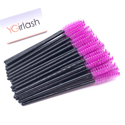 YGirlash Eyebrow Mascara Wand Eyelash Spoolie Perie 50 buc/set Comerț cu ridicata de unică folosință Lash Wands Perie pentru extensie de gene