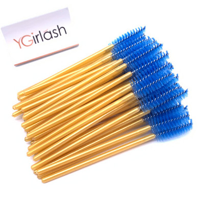 YGirlash Eyebrow Mascara Wand Eyelash Spoolie Perie 50 buc/set Comerț cu ridicata de unică folosință Lash Wands Perie pentru extensie de gene
