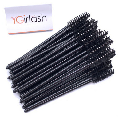 YGirlash Eyebrow Mascara Wand Eyelash Spoolie Perie 50 buc/set Comerț cu ridicata de unică folosință Lash Wands Perie pentru extensie de gene
