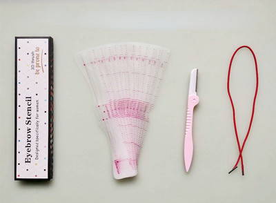 Set de șabloane de sprâncene reutilizabile Șabloane de machiaj pentru ochi 3D Șablon de îngrijire a sprâncenelor Ghid de desen pentru carduri Instrument de modelare a stilului cu frânghie