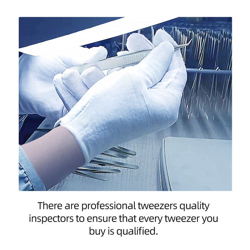 NAGARAKU 1 τμχ επεκτάσεις βλεφαρίδων Tweezer Inox Steel Straight Curved Professional Makeup Tools with High Precision Clip