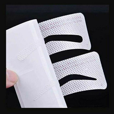 12/24 perechi de autocolante pentru șablon de sprâncene, de unică folosință, nețesută, șablon pentru modelarea sprâncenelor, instrumente profesionale pentru frumusețea sprâncenelor