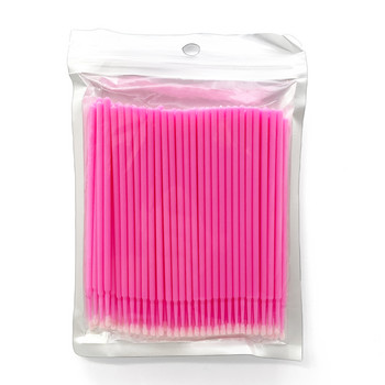 100 τεμ. Microbrush eyelashes Extension Individual Lash Remoting Swab Micro Brush For Eyelash Extension Tools