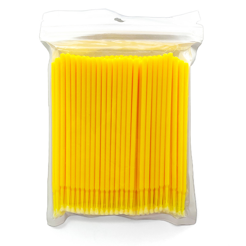 100 τεμ. Microbrush eyelashes Extension Individual Lash Remoting Swab Micro Brush For Eyelash Extension Tools