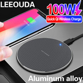 Ασύρματος φορτιστής 100W για iPhone 14 13 12 11 Xs Max X XR Plus Super Fast Charging Pad για Ulefone Doogee Samsung Note 9 Note S21