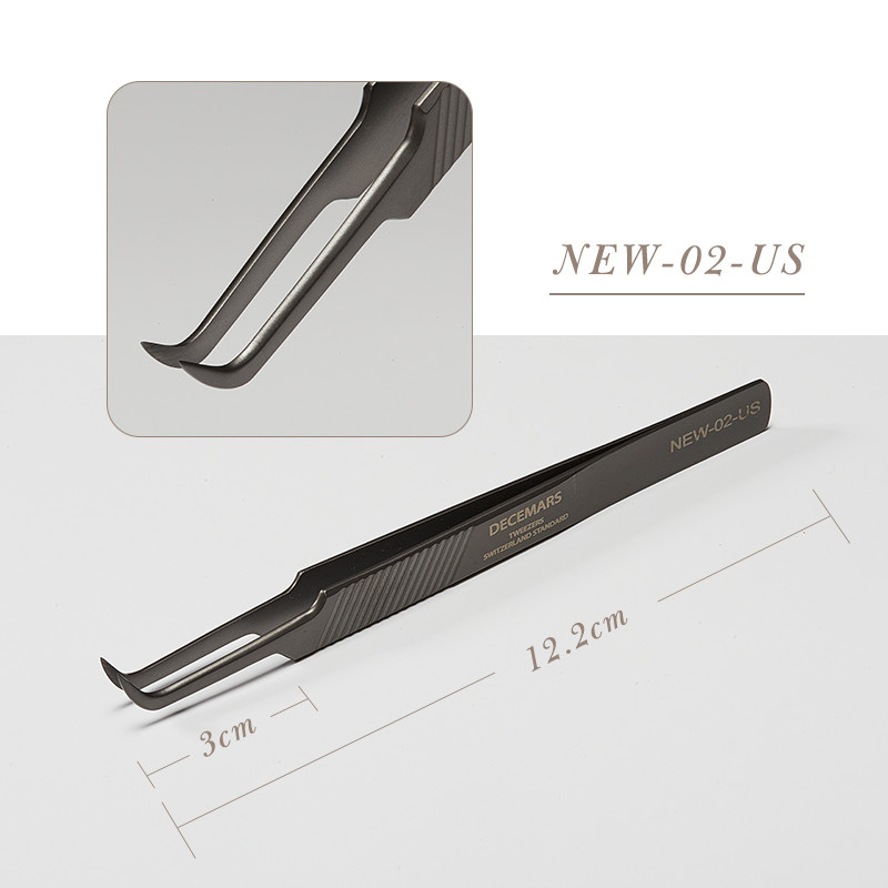 Pensetă pentru extensie de gene de tip nou DeceMars.