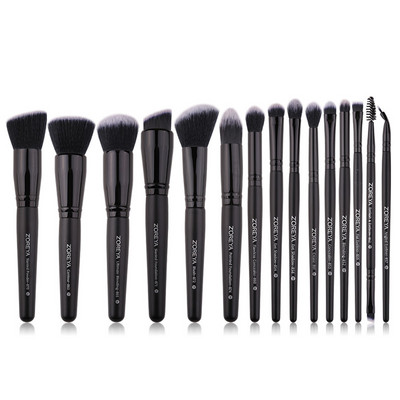 Perii de machiaj pentru păr sintetic, marca Zoreya, pudră de fond de ten, fard de pleoape, set de machiaj 4/7/15 buc.