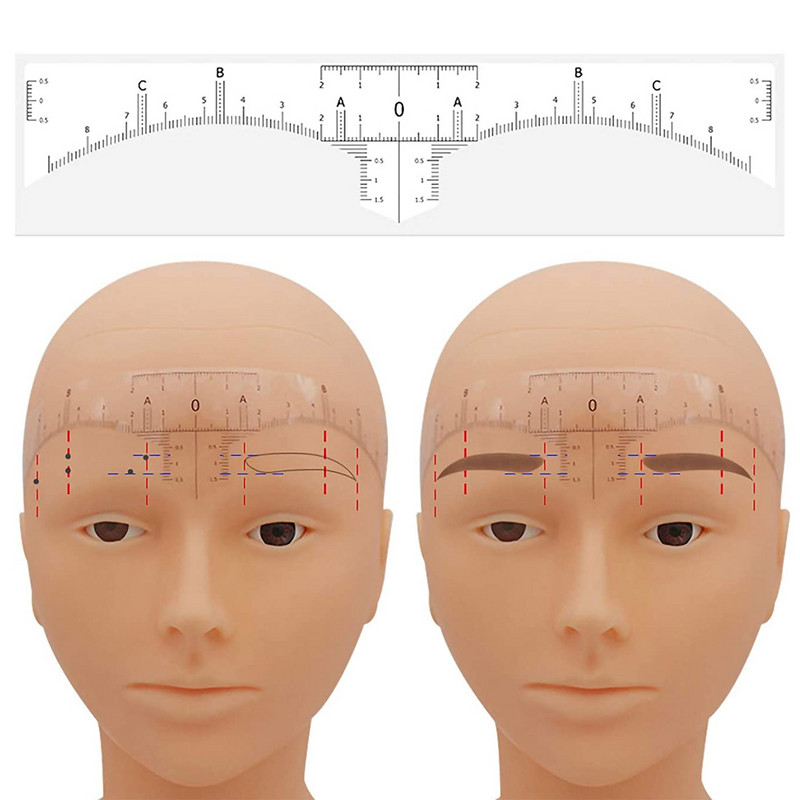 Αυτοκόλλητο αυτοκόλλητο χάρακα φρυδιών μιας χρήσης 50 τεμ.