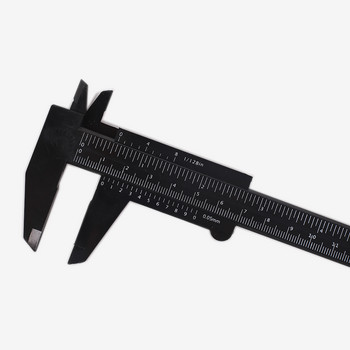 Двойна скала Biomaser Плъзгащ се манометър Линийка за вежди Татуировка Перманентен грим Татуировка на вежди Измервателна линийка Калипер Инструменти за измерване