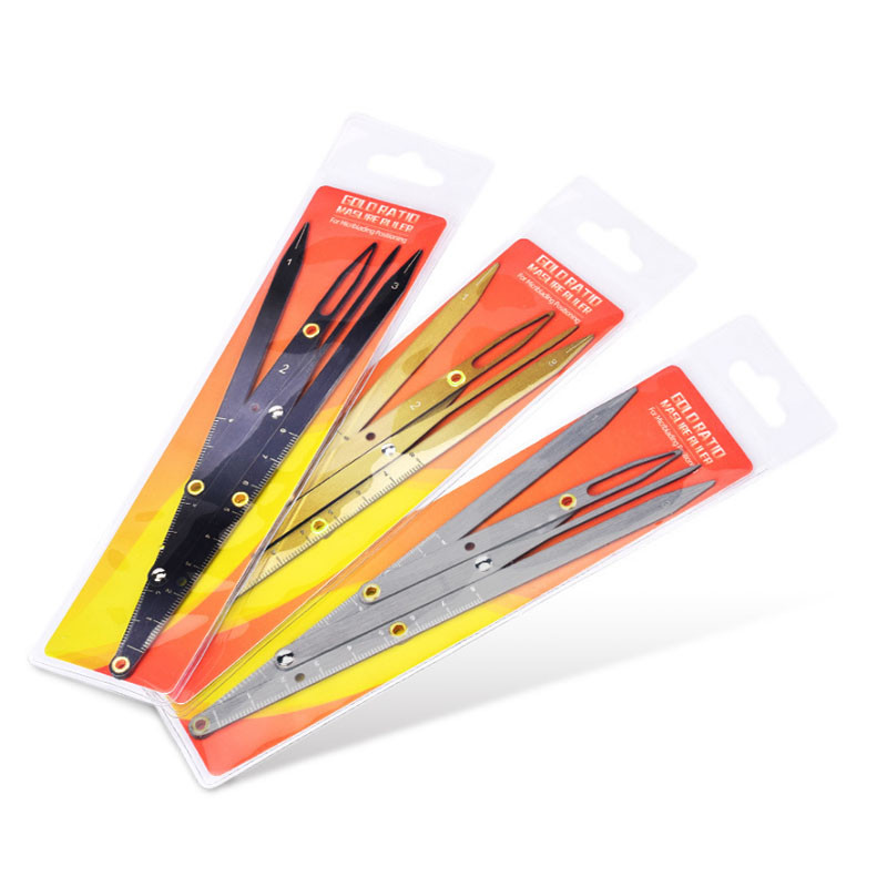 Riglă pentru sprâncene pentru tatuaje Riglă de poziționare în 3 puncte Riglă pentru raportul de aur pentru sprâncene Riglă de microblading Instrument de măsurare pentru sprâncene