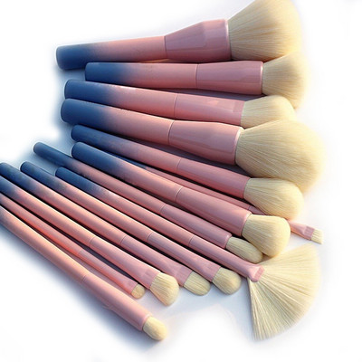 Pro Gradient Color 14db sminkecset készlet puha kozmetikai púder keverő alapozó szemhéjpúder pirosító ecsetkészlet Sminkeszközök
