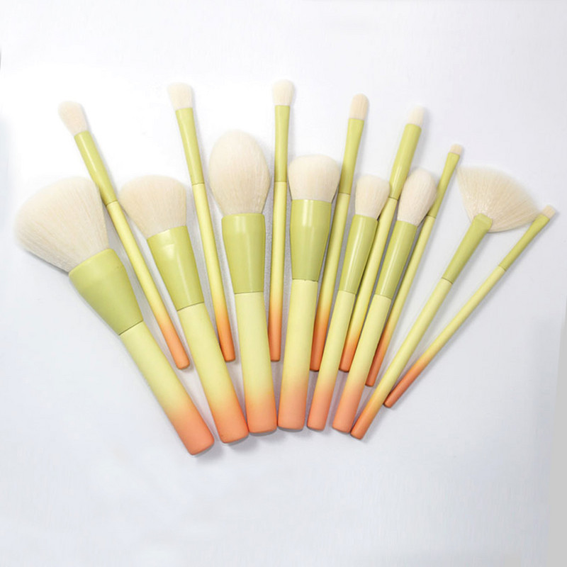 Pro Gradient Color 14db sminkecset készlet puha kozmetikai púder keverő alapozó szemhéjpúder pirosító ecsetkészlet Sminkeszközök
