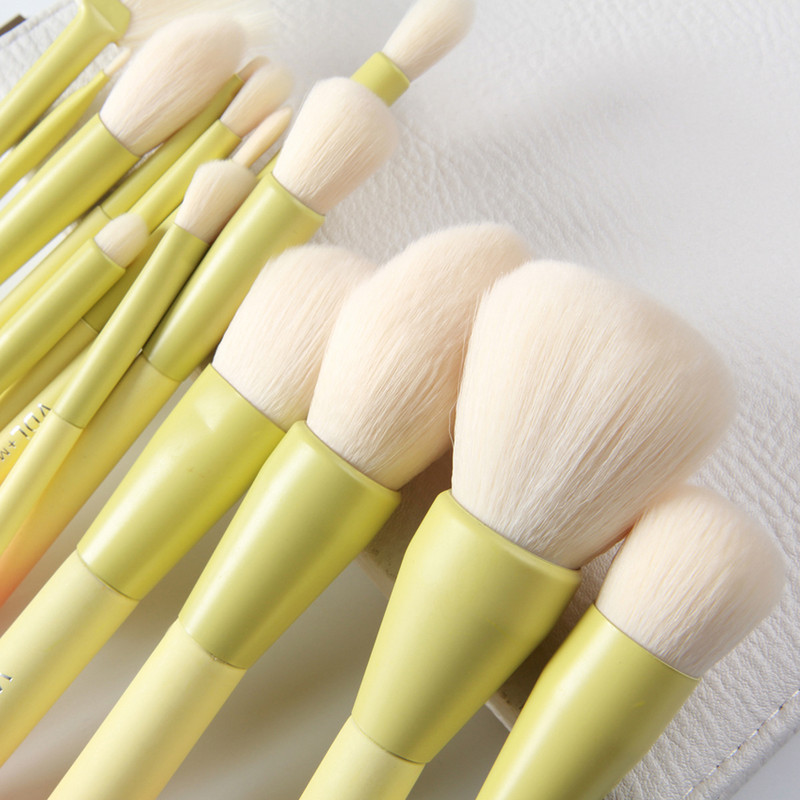 Pro Gradient Color 14db sminkecset készlet puha kozmetikai púder keverő alapozó szemhéjpúder pirosító ecsetkészlet Sminkeszközök