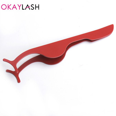 OKAYLASH din metal, cu ridicata, din oțel inoxidabil, pensete pentru gene false, vânzare în vrac, din metal, clește aplicator pentru gene false