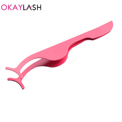 OKAYLASH din metal, cu ridicata, din oțel inoxidabil, pensete pentru gene false, vânzare în vrac, din metal, clește aplicator pentru gene false