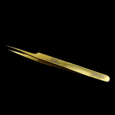 Vetus Original MCS Premium Eyelash Tweezers Makeup Bright Blue New Style Ultra Precise Tip Improve for 3D 6D Eyelashes Extension