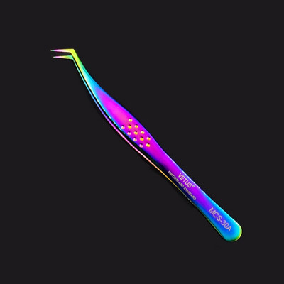 Vetus Original MCS Premium Eyelash Tweezers Makeup Bright Blue New Style Ultra Precise Tip Improve for 3D 6D Eyelashes Extension