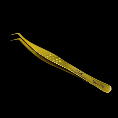 Vetus Original MCS Premium Eyelash Tweezers Makeup Bright Blue New Style Ultra Precise Tip Improve for 3D 6D Eyelashes Extension