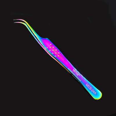 Vetus Original MCS Premium Eyelash Tweezers Makeup Bright Blue New Style Ultra Precise Tip Improve for 3D 6D Eyelashes Extension