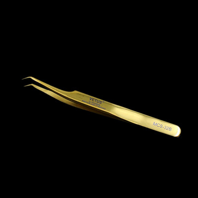 Vetus Original MCS Premium Eyelash Tweezers Makeup Bright Blue New Style Ultra Precise Tip Improve for 3D 6D Eyelashes Extension