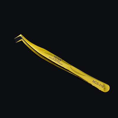 Vetus Original MCS Premium Eyelash Tweezers Makeup Bright Blue New Style Ultra Precise Tip Improve for 3D 6D Eyelashes Extension