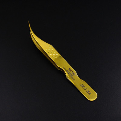 Vetus Original MCS Premium Eyelash Tweezers Makeup Bright Blue New Style Ultra Precise Tip Improve for 3D 6D Eyelashes Extension