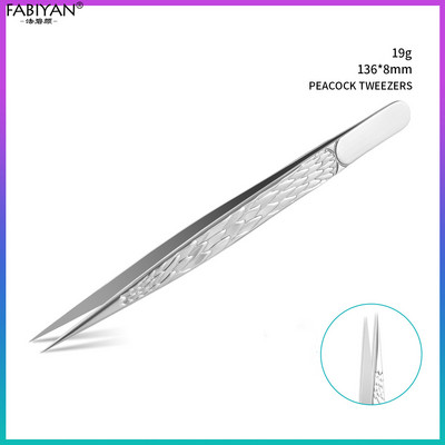 Cleste Pensetă Oțel inoxidabil Nail Art Strasuri Cristal Paiete Sclipici Ridicarea bumbac Manichiură Pedichiură Instrumente de curățat