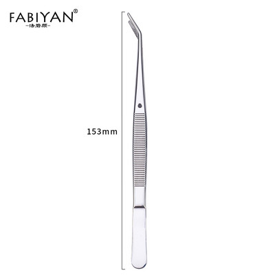 Cleste Pensetă Oțel inoxidabil Nail Art Strasuri Cristal Paiete Sclipici Ridicarea bumbac Manichiură Pedichiură Instrumente de curățat