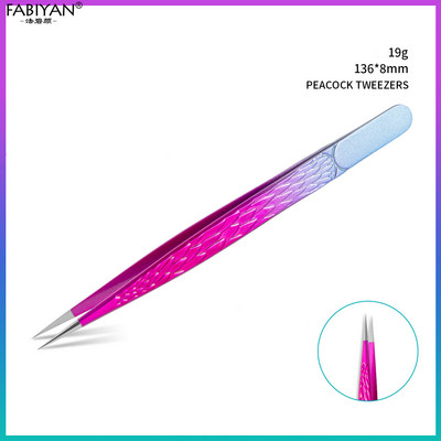 Cleste Pensetă Oțel inoxidabil Nail Art Strasuri Cristal Paiete Sclipici Ridicarea bumbac Manichiură Pedichiură Instrumente de curățat