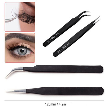 Nail Art Tweezers Nail Rhinestone Picker Tool Αυτοκόλλητο νυχιών Tweezers Decal Decal Picker Eyelash Extension Nail Foil Tweezers Pick