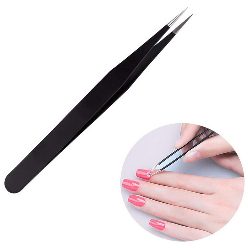 Pensete pentru arta unghiilor Instrument pentru cules de strasuri pentru unghii Pensete pentru autocolant pentru unghii Pensete pentru decorare pentru unghii Extensie pentru gene pentru folie pentru unghii.