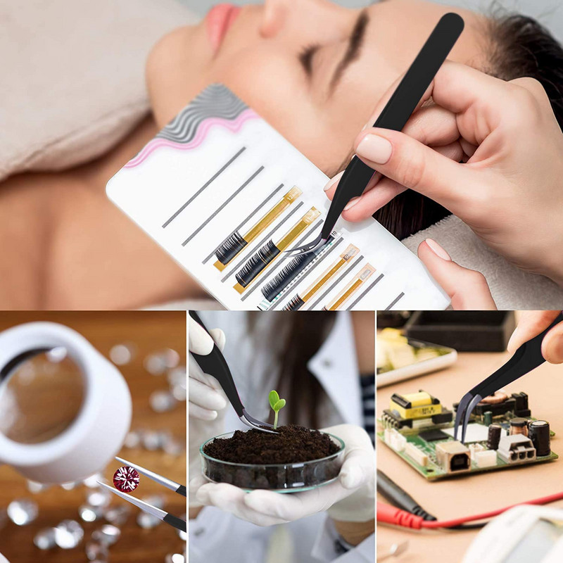 Pensete pentru arta unghiilor Instrument pentru cules de strasuri pentru unghii Pensete pentru autocolant pentru unghii Pensete pentru decorare pentru unghii Extensie pentru gene pentru folie pentru unghii.