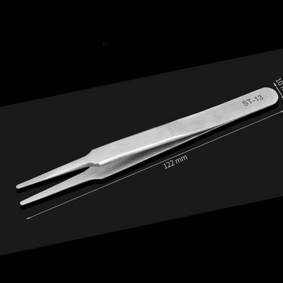 Pensetă pentru sprâncene din oțel inoxidabil VETUS Instrumente de extensie a genelor false Reparații auxiliare Pensetă hiperfină de înaltă precizie ST15 17
