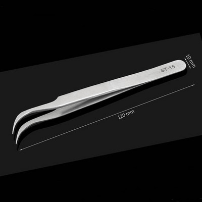 Pensetă pentru sprâncene din oțel inoxidabil VETUS Instrumente de extensie a genelor false Reparații auxiliare Pensetă hiperfină de înaltă precizie ST15 17