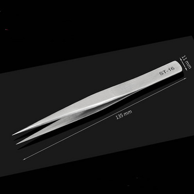 Pensetă pentru sprâncene din oțel inoxidabil VETUS Instrumente de extensie a genelor false Reparații auxiliare Pensetă hiperfină de înaltă precizie ST15 17