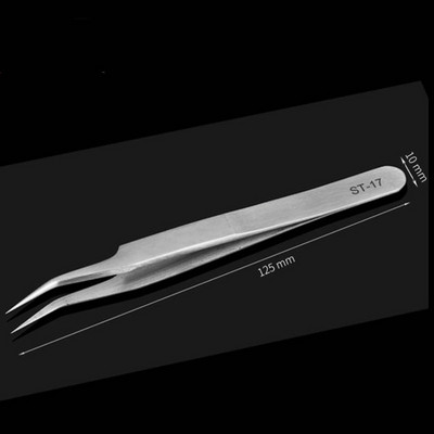 Pensetă pentru sprâncene din oțel inoxidabil VETUS Instrumente de extensie a genelor false Reparații auxiliare Pensetă hiperfină de înaltă precizie ST15 17