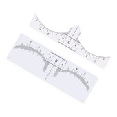 Στένσιλ για χάρακες φρυδιών μίας χρήσης Διαφανή αυτοκόλλητα χαρτογράφησης για μόνιμο μακιγιάζ Extensions φρυδιών Microblading