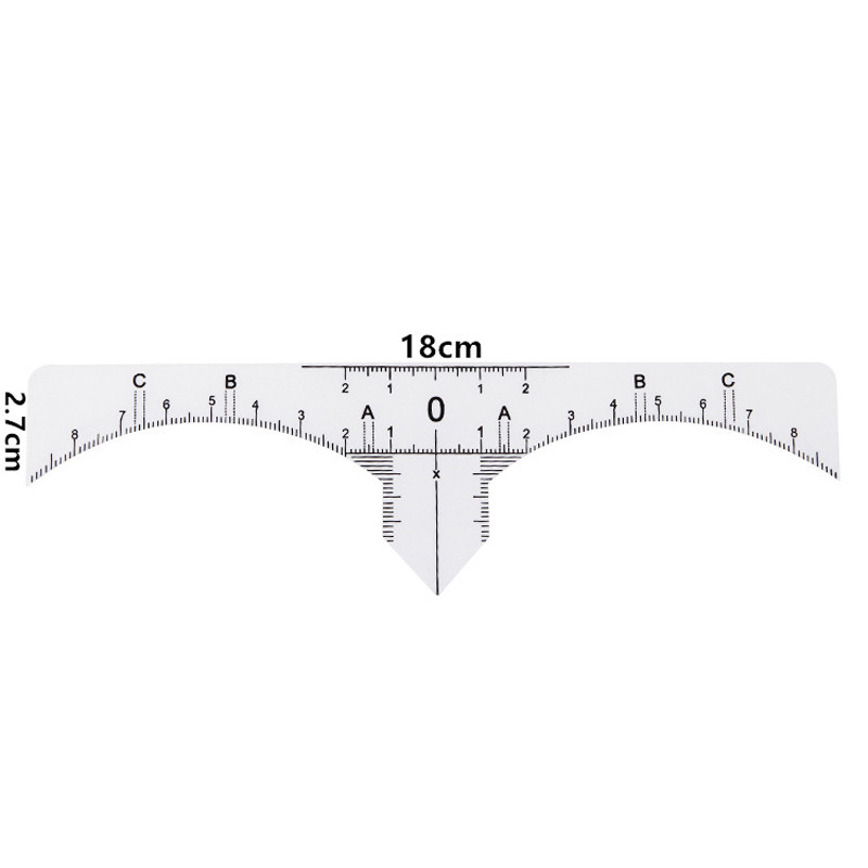 Στένσιλ για χάρακες φρυδιών μίας χρήσης Διαφανή αυτοκόλλητα χαρτογράφησης για μόνιμο μακιγιάζ Extensions φρυδιών Microblading