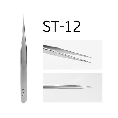 GAHAMACA 6A-SA Szempilla hosszabbító Csipesz Volume Lashes Rozsdamentes Acél Pontos Csipesz Nem mágneses Szempilla Eszközök Smink