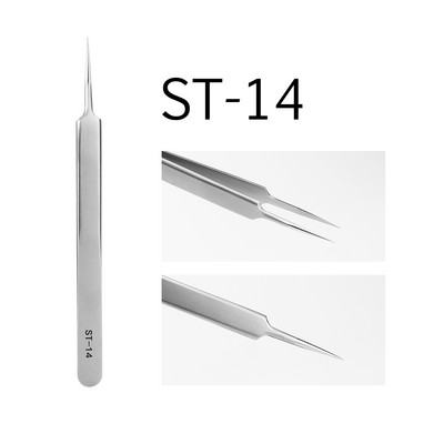 GAHAMACA 6A-SA Szempilla hosszabbító Csipesz Volume Lashes Rozsdamentes Acél Pontos Csipesz Nem mágneses Szempilla Eszközök Smink